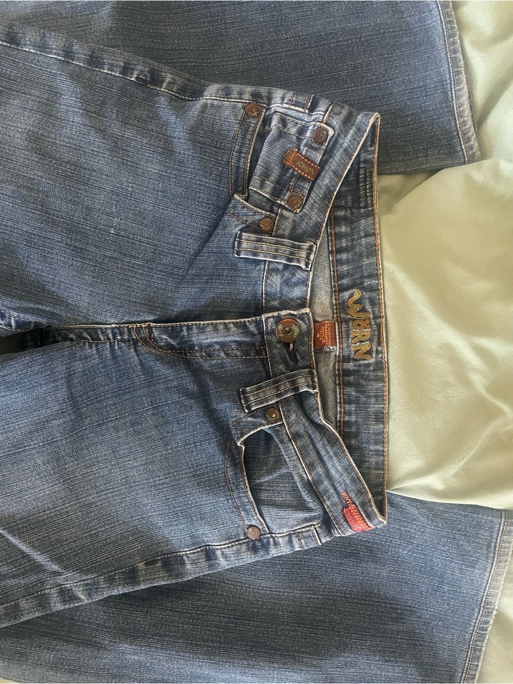 RARE VINTAGE Y2K WÖRN FLARE JEANS 🪱